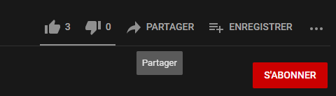 Bouton youtube Partager