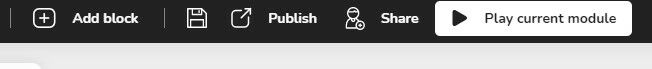 Publish button