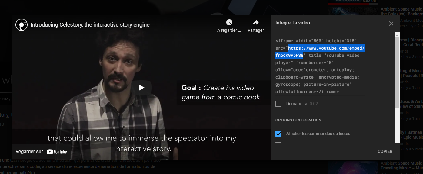 youtube code iframe
