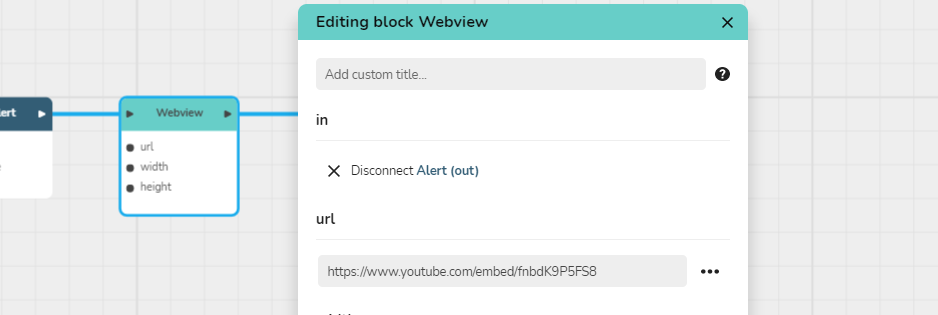Celestory webview block