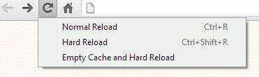 Chrome Empty cache and force refresh