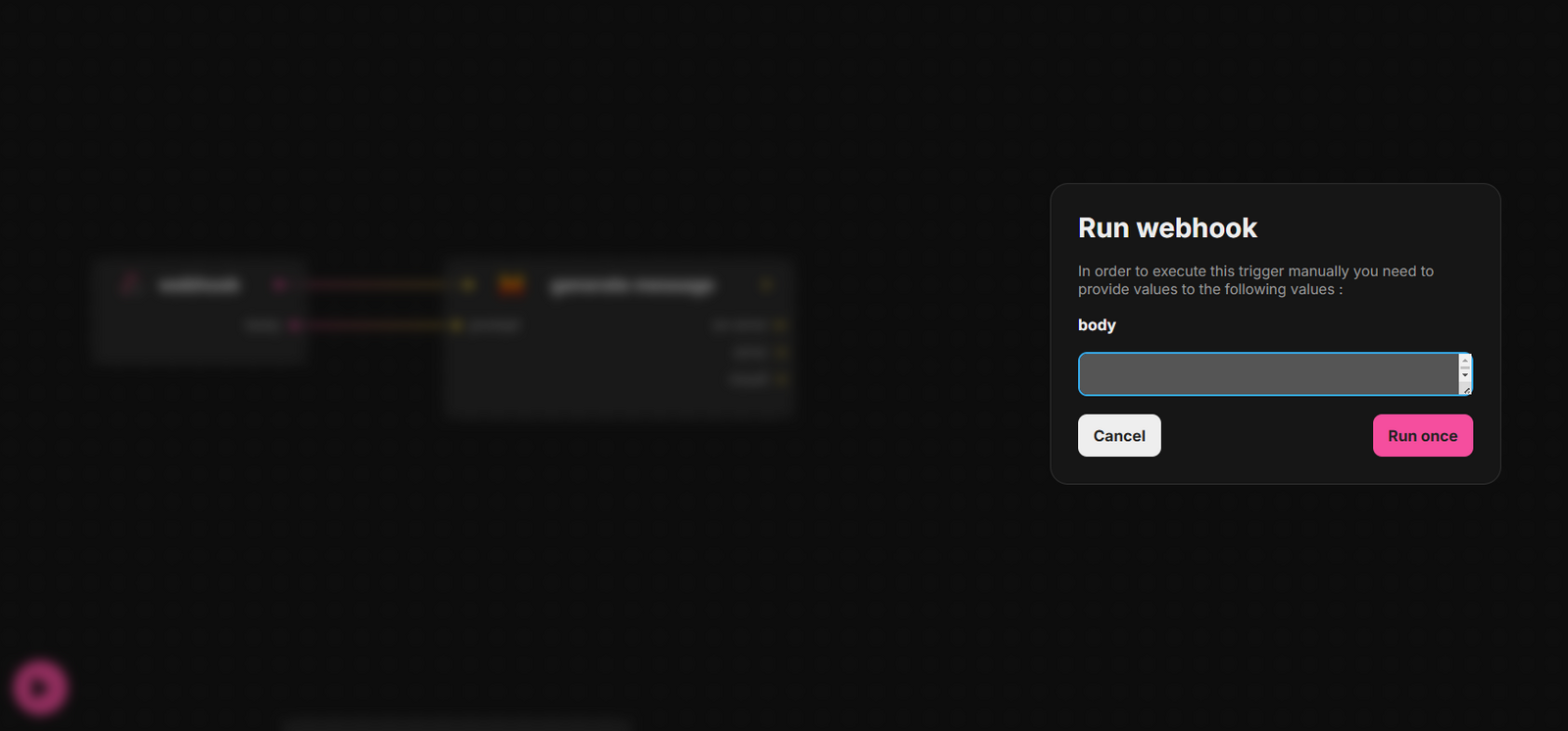 Voltask run webhook
